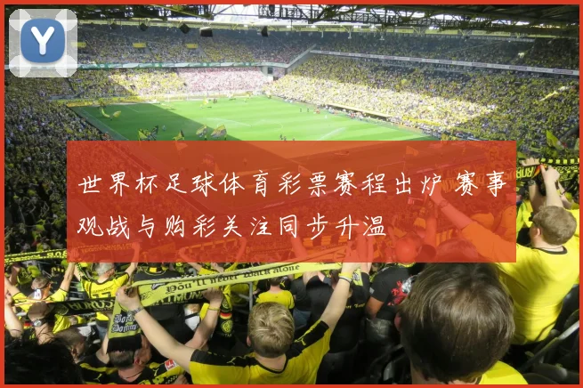 世界杯足球体育彩票赛程出炉 赛事观战与购彩关注同步升温